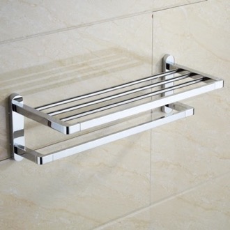 Train Rack Polished Chrome Towel Rack Nameeks NCB21